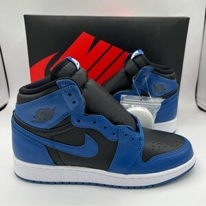 NWB Air Jordan 1 Retro High OG Dark Marina Blue GS Sneakers